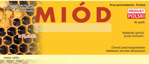 Paczka etykiet na miód - uniwersalne