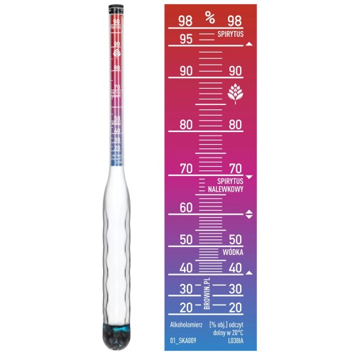 Alkoholomierz Nietłukący z Probówką
