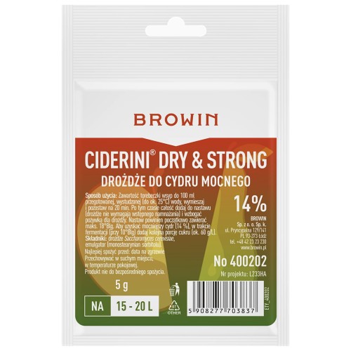 Drożdże cydrowe Ciderini Strong