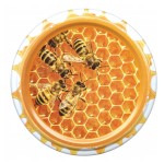 Nakrętka mała 66/4 - PSZCZOŁY NA PLASTRZE - 50 szt