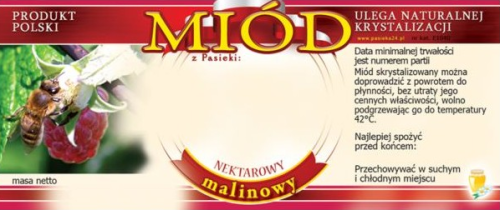 Miód malinowy - wstążka