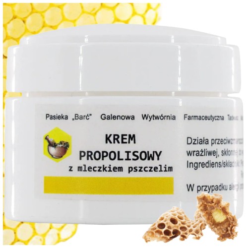 Krem PROPOLISOWY  z mleczkiem pszczelim