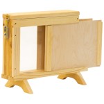 Ulik pokazowy WIELKOPOLSKI Z KLAMRĄ drewniany 1 ramkowy z plexi