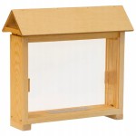 Ulik pokazowy demonstracyjny WIELKOPOLSKI, drewniany 1 ramkowy z plexi