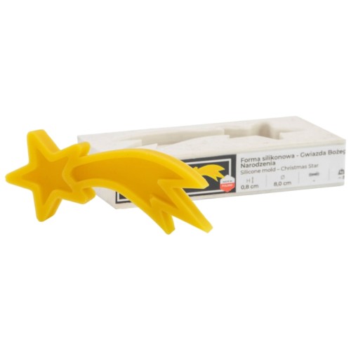 Forma sylikonowa do wyrobu świec - Gwiazda Bożego Narodzenia
