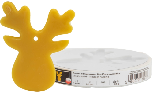FORMA SILIKONOWA do świec RUDOLF zawieszka
