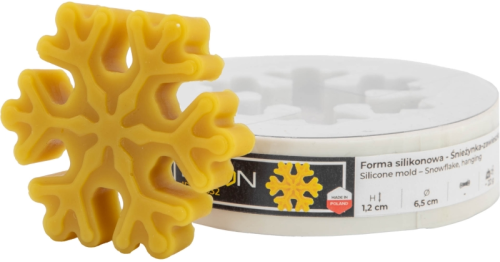 Forma silikonowa - Śnieżynka - zawieszka