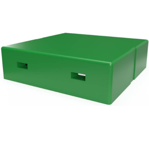 Daszek wysoki Wielkopolski / Ostrowskiej z wentylacją - ciemnozielony