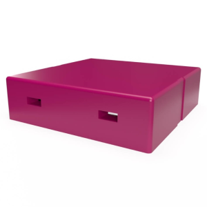 Daszek wysoki Wielkopolski / Ostrowskiej z wentylacją - różowy ciemny