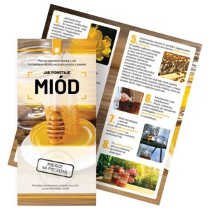 Ulotki JAK POWSTAJE MIÓD - 10 sztuk