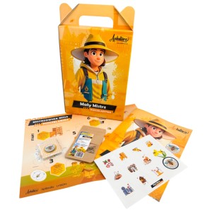 Zestaw dla dzieci MAŁY MISTRZ PSZCZELARSTWA - bajka z zadaniami + plakat