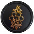 Nakrętka na słoik 82 mm - PSZCZOŁY czarny mat