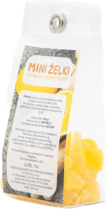 MINI ŻELKI cytrynowe z imbirem i miodem 100g