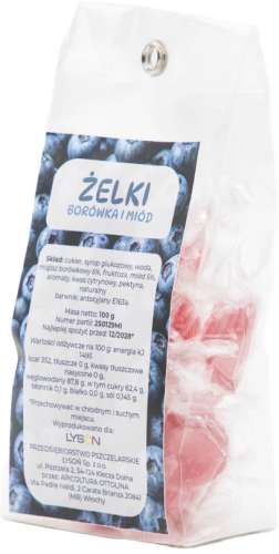 ŻELKI borówkowo miodowe 100g