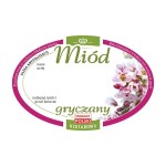Etykieta - Miód gryczany korona