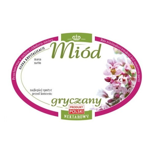 Etykiety na miód gryczany