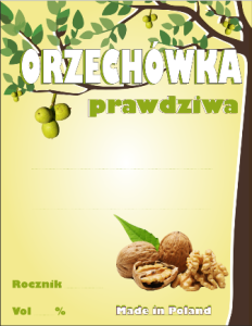 Etykieta Orzechówka Prawdziwa