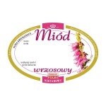 Etykieta - Miód wrzosowy korona