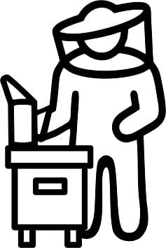 Naklejka samochodowa Pszczelarz NS-012