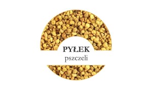 Etykiety Pyłek pszczeli 24szt - fi 4 cm - WZ1