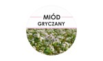 Etykiety miód gryczany 24szt - fi 4 cm - WZ2