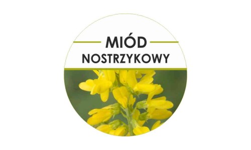 Etykiety miód nostrzykowy 24szt - fi 4 cm