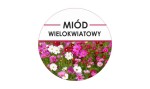 Etykiety miód wielokwiatowy 24szt - fi 4 cm - WZ2