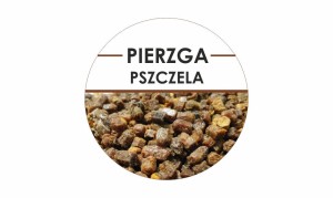 Etykiety Pierzga pszczela 24szt - fi 4 cm - WZ2