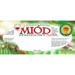 Etykieta - Miód spadziowy ze spadzi liściastej