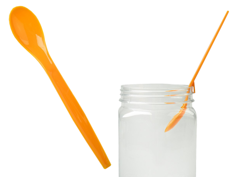 Łyżeczka plastikowa z haczykiem do zawieszenia