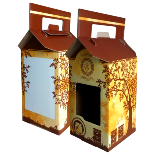 Pudełko na słoik - Ule z drzewem