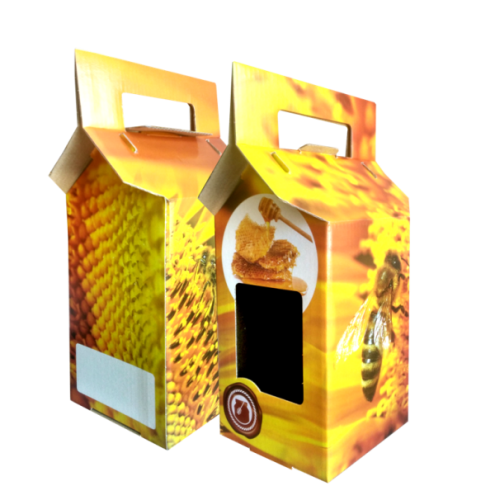 Pudełko na słoik 900ml - pszczółka i plaster pszczeli