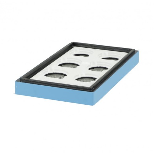 Powalka do ul 6 ramkowego do wychowu pakietow dadant niebieska z wrega