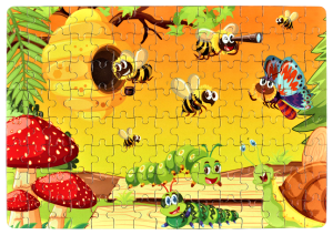 Puzzle z pszczółkami