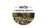 Etykiety miód z terenów leśnych 24szt - fi 4 cm - WZ2