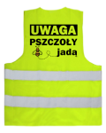 Kamizelka Odblaskowa UWAGA PSZCZOŁY JADĄ  