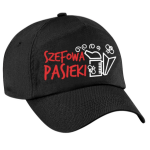 Czapka z daszkiem Szefowa Pasieki - czerwony napis