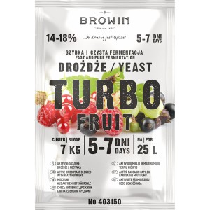Drożdże Turbo Fruit Browin