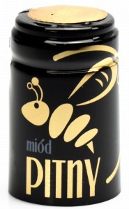 Kapturki termokurczliwe na miód pitny 10 szt czarne 