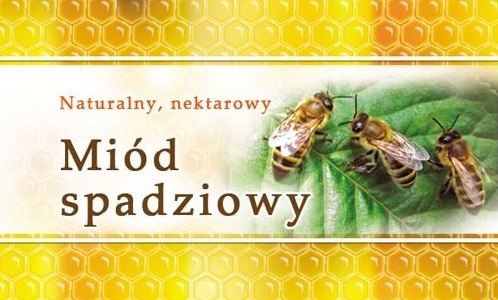 Etykiety mini na miód spadziowy