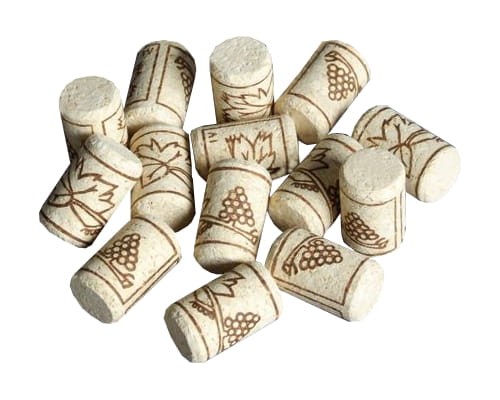 Korek aglomerowany 23 x 38 biały