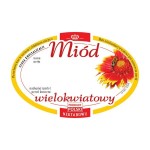 Etykieta - Miód wielokwiatowy korona