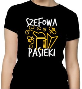 Koszulka Szefowa pasieki żółta czarna 