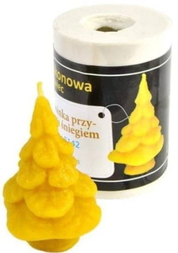 Choinka przykryta śniegiem