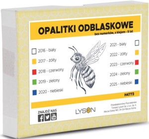 Zestaw opalitek bez numerków z klejem  - 5 LAT