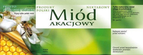 ETYKIETY MIÓD AKACJOWY
