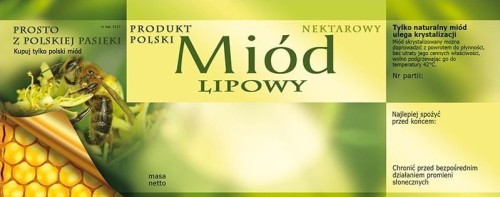 ETYKIETY MIÓD LIPOWY