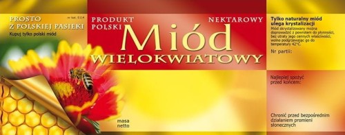 ETYKIETY MIÓD WIELOKWIATOWY