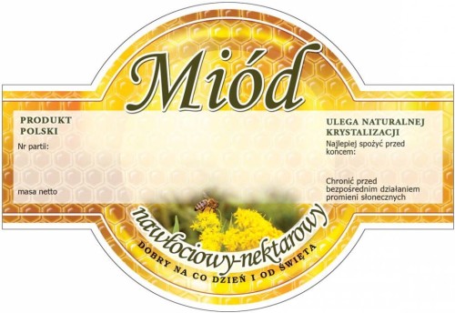 Etykieta - Miód nawłociowy