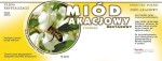 Etykieta - Miód akacjowy - DUŻE z kółkiem
